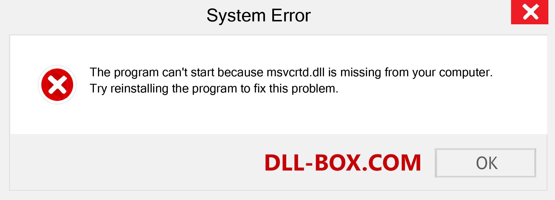  msvcrtd.dll file is missing?. Download for Windows 7, 8, 10 - Fix  msvcrtd dll Missing Error on Windows, photos, images